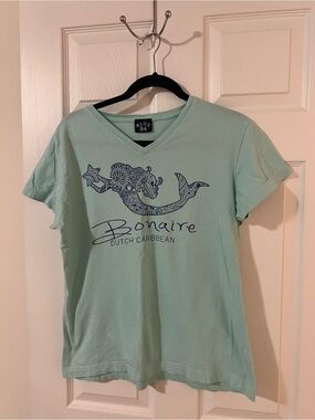 Blue 84 Mint Green Mermaid Graphic Tee